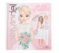 Depesche Kit de coloriage TOPModel Dress Me Up 13529 – 24 pages, 11 feuilles d'autocollants