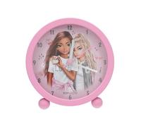 Depesche 13546 TOPModel My BFF - Réveil en Rose pour Enfants, avec Motif de Mannequin, Horloge silencieuse avec Fonction lumière, Pile Incluse