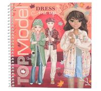 Depesche 13573 TOPModel Cosy - Livre d'autocollants avec 24 pages pré-imprimées pour créer des tenues, y compris 11 feuilles d'autocollants
