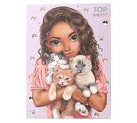 Depesche 13618 TOPModel Cat Love - Set de papier à lettres dans une pochette, avec motif de modèle et chats, y compris feuilles de papier à lettres, enveloppes et autocollants