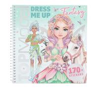 Depesche 13805 TOPModel - Livre d'autocollants Dress Me Up Fantasy, avec 24 Pages de Motifs de mannequins fantastiques à Personnaliser, Comprenant 11 Feuilles d'autocollants