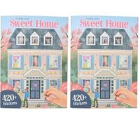 Depesche 13806 Create Your Sweet Home - Livre d'autocollants avec 24 Pages pour décorer différentes pièces, Plus de 420 Autocollants Inclus (Lot de 2)