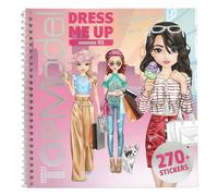 Depesche 13832 TOPModel Dress Me Up - Livre d'autocollants « Shopping Tour », avec 24 Pages de Motifs de mannequins à Personnaliser, Comprenant 11 Feuilles d'autocollants