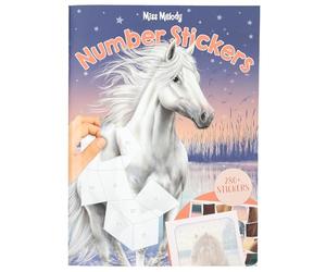 Depesche 13879 Miss Melody - Number Livre de Stickers avec 16 Pages pour réaliser des Motifs de Chevaux par numéros, y Compris 8 Feuilles de Stickers