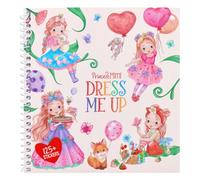 Depesche 14382 Princess Mimi Dress Me Up - Livre d'autocollants avec 24 Pages de Motifs Princesses à Personnaliser - avec 10 Feuilles d'autocollants