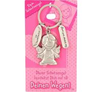 Depesche 7518-002 Porte-clés ange gardien en métal avec ange gardien porte-bonheur et message d'amour pour offrir à la famille, amis et connaissances
