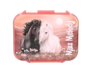 Depesche Miss Melody Blossom Pony 14132 Lunch Box in Light Pink with Horse Motif