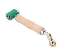 Depisuta Ouleau à Joints en Silicone, Rouleau à Joint Plat pour Papier Peint avec poignée Gangwood 40mm, avec détail en Laiton, Rouleau à Joint Manuel, Rouleau à Joint Manuel (Green)
