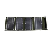 Depisuta Panneau Solaire Portable 28 W, Panneau Solaire Quadruple USB 5 V | Sorties USB-A Type-C Légères, Affichage Numérique LED, Support Réglable, Revêtement étanche, pour L'extérieur