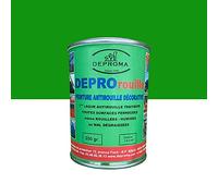 DEPROMA | Peintures glycéro | fer antirouille métaux | 200gr | Protection contre la rouille - Vert jardin - RAL 6001