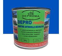 DEPROMA | Peintures glycéro | fer antirouille métaux | 500gr | Protection contre la rouille - Bleu france