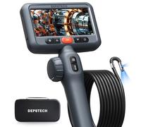DEPSTECH Endoscope à Double Objectif avec Articulation bidirectionnelle à 210°, caméra endoscopique Industrielle avec éclairage, sonde de 8 mm, Tube Serpent Flexible étanche 3 m, Outil de caméra