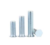 DEPYEE 20-200 Pièces NFH M3 M4 M5 M6 Acier Au Carbone Tête Hexagonale Presse Rivetage Vis Pression Rivet Vis(M6x16 (30Pcs))