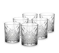 Der-Porzellan-Laden by Pasabahce Lot de 6 verres à whisky Timeless 345 ml, élégants verres à whisky, en cristal, à facettes, passent au lave-vaisselle