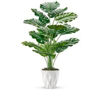 Der Rose Plantes Artificielles Interieur Monstera en Pot,71cm Fausse Plante Idéal pour la Décoration de Salon, Chambre, Bureau et Jardin（1 Pot）