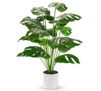 Der Rose Plantes Artificielles Interieur Monstera en Pot,71cm Fausse Plante Idéal pour la Décoration de Salon, Chambre, Bureau et Jardin（1 Pot）