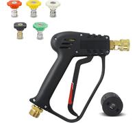 DERASL 4000 PSI Pistolet pour nettoyeur haute pression avec connecteur Schlauch M22 14MM, Compatible avec Nilfisk, panneau de pistolet de lavage de voiture pour outil de nettoyage de lave-auto