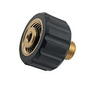 DERASL Connecteur en laiton 1/4 + connecteur femelle pour pistolet à mousse en cuivre, l'adaptateur pour pistolet à mousse convient au nettoyeur haute pression Karcher série HD