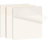 DERAYEE Post It Transparent,150 Pièces Sticky Notes pour Marquer Bureau Documents et Livres,Etudiant Notes, Réfrigérateur, Table à Manger Message