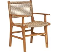 Derby chaise de salle à manger avec accoudoirs naturel.