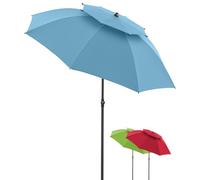 derby Parasol 200 cm I Parasol pour plage, balcon et terrasse I Parasol réglable en hauteur I Avec protection UV I Parasol pliable I Pour plage et piscine extérieure I Parasol de plage