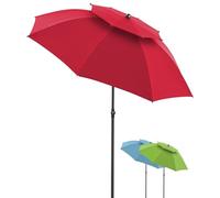 derby Parasol 200 cm I Parasol pour plage, balcon et terrasse I Parasol réglable en hauteur I Avec protection UV I Parasol pliable I Pour plage et piscine extérieure I Parasol de plage