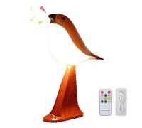 Derefine Petite Lampe de Chevet sans Fil, Lampe de Table sans Fil Oiseau avec 3 Couleurs et Capteur Tactile, Veilleuse sans Fil, Veilleuse Tactile avec 3 Niveaux de luminosité, Lampes de