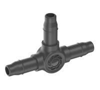 Gardena Dérivation en T 13211-26 pour tuyau à goutteurs incorporés 4,6 mm – Boîte de 5 pièces