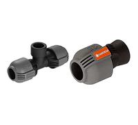 Dérivation en T Femelle de Gardena : Filetage Femelle 25 mm X 3/4", Joint Fileté Auto-Étanchéifiant (2790-20) & Raccord Femelle : Raccord pour Tuyaux et Raccordement, 25 mm à Filetage Femelle 3/4"