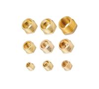 Dériveur hexagonal en laiton, Raccord de tuyau en cuivre fileté par réducteur bague hexagonale laiton for l'eau, plusieurs tailles