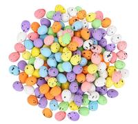 Dermalyx 120 Pièces D'œufs De Pâques Décoratifs, Œufs Pastel Colorés pour Remplissage, Décorations en Œufs De Caille, Œufs en Polystyrène pour Panier De Pâques, Ornements