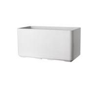 Jardinière Muret - DEROMA - Cosmo - Pearl - Avec réserve d'eau - Roulettes - 78 cm