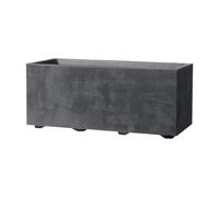Deroma Jardinière Muret Millennium R 59×25×H25 cm Anthracite à réserve d'eau