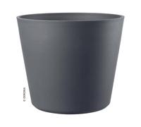 Pot de fleur - DEROMA - Origine - 85 L - Sur roulettes - Couleur grise