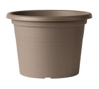 Deroma Pot de fleurs rond Day R – Ø60 x H41,8 cm – 69 L – Percé – Coloris taupe
