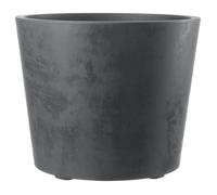 DEROMA Pot de fleurs Vase Millennium R - 59 x h49,5 cm - Anthracite - A réserve d'eau - Roulettes