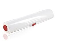 Leifheit Dérouleur coupe-film Perfect Cut, dérouleur papier aluminium et film alimentaire, coupe-film étirable maniable pour rouleaux 33 cm, blanc