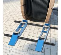 Dérouleur de câble - FXJ-WWHTJ-001 - Portable - Horizontal - Rouleau au sol - Acier allié - Pour câbles et fibre optique - Roue en acier
