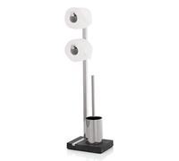 Dérouleur de papier toilette avec brosse WC NEXIO 73 cm, inox mat, Blomus