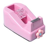 Dérouleur de ruban adhésif de bureau - Outil esthétique peu encombrant - Dévidoir de ruban adhésif de table avec fonction de découpe - Pour bureau, école, maison, scrapbooking et étudiants