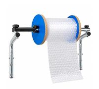 Dérouleur manuel de film à bulles, support mural pour rouleau | Porte-rouleau mural gain de place avec double support latéral, pour dérouler le film à bulles facilement(30cm)