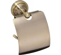 Dérouleur papier toilette avec couvercle RETRO bronze 14x15x10cm