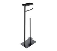 Dérouleur Papier WC Avec Porte-Téléphone ""Filano"" 63cm Noir
