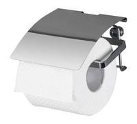Dérouleur papier wc -support mural avec couvercle - acier inox WENKO