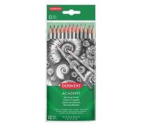 Derwent Academy Crayons à dessin Graphite, Lot de 12, Portefeuille, 6b-5h degrés, DE HAUTE Qualité, 2300412