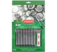 Derwent Academy - Set Spécial Croquis pour Débutants, 12 Crayons 6B à 5H, Papier Gommes Taille-Crayon et Tutoriel Inclus, 2305679