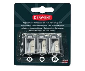 Derwent batterie de remplacement à double trou Taille-crayon (lot de 3)