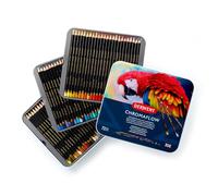 Derwent Crayons de couleur Chromaflow – Mines tendres 3,5 mm, faciles à estomper – Boîte 72 pièces