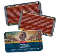 Derwent, Coffret de 72 crayons à Dessin, Mine 5 mm, Texture Crémeuse, Pro | Coffret 72 crayons à dessin professionnels Derwent, mine ronde 5mm, texture crémeuse, résistance supérieure, idéal artistes.