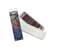 Derwent Coloursoft Skintones - Set de 6 Crayons de Couleurs spécial Portraits, Teintes de Peau Naturelles, Taille-Crayon Inclus, Qualité Professionnelle, 2300217